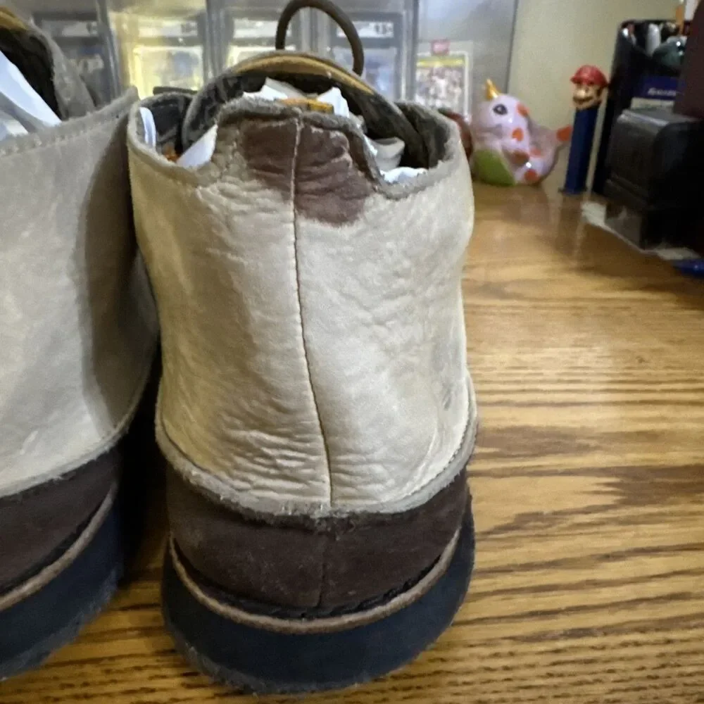 Timberland Mens Tan Leather/Suede Moc Toe Chukka Boots Size 10M See Pictures